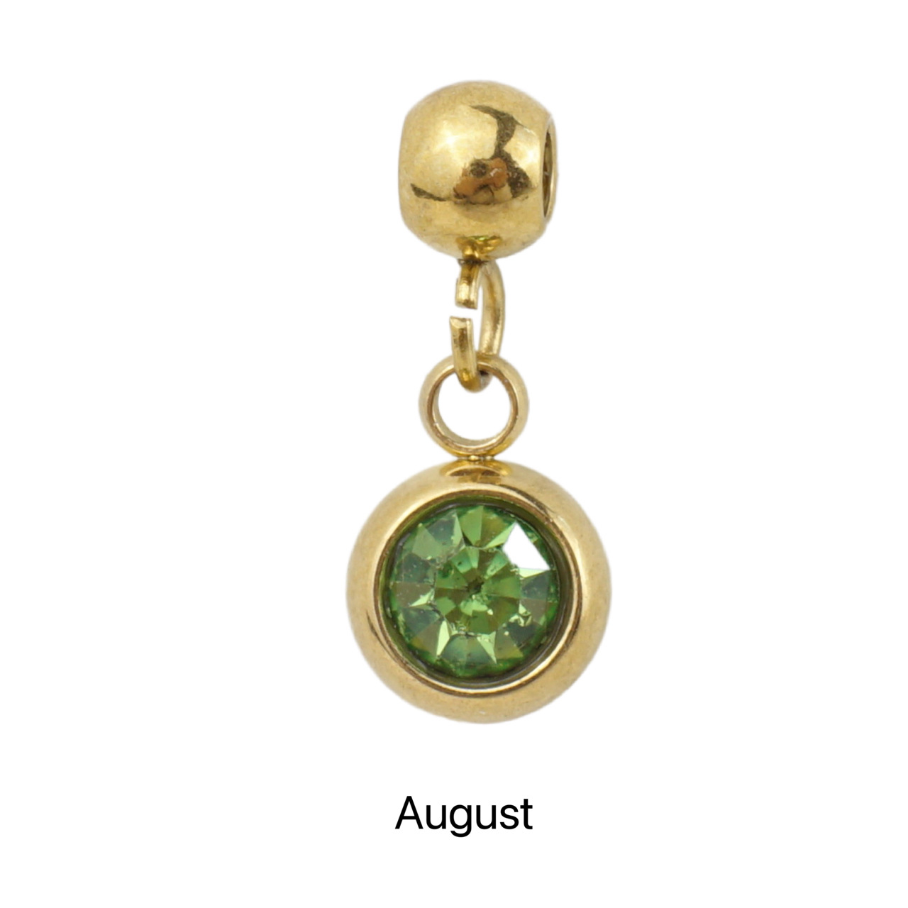 10g Weight Pendant Jewelry Making Type Birthstone Inlay Material DIY Jewelry Accessories Classification 5 PCS/Package Quantity 304 Stainless Steel Material Round Pattern All Seasons Season Simple Style Style 5 PCS/Package 304 Stainless Steel Birthstone Round Pendant 7