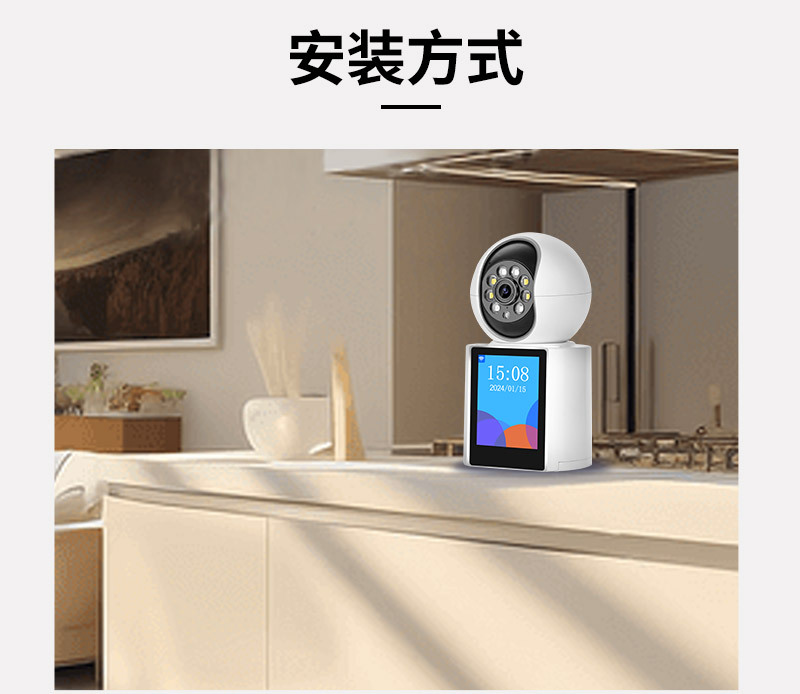 Smart camera two-way video call, alarm system