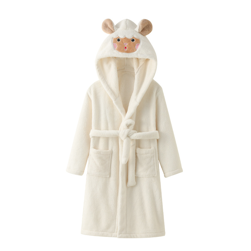 Children's Bathrobe, Boy's Bath Towel, Wearable Quick-Drying Bathrobe, Universal Thickened Bathrobe for Teenagers in All Seasons