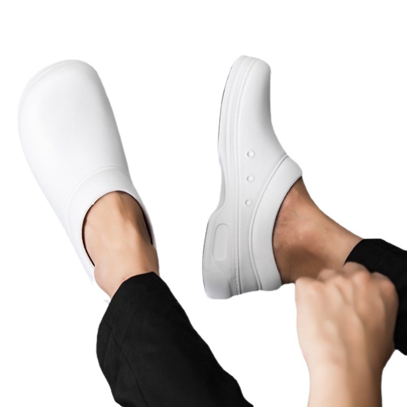 Zapatos de chef WAKO resbaladizos zapatos de cocina antideslizantes zapatos de trabajo zapatos de goma de cocina trasera a prueba de aceite, impermeable y resistente al desgaste zapatos de EVA especiales