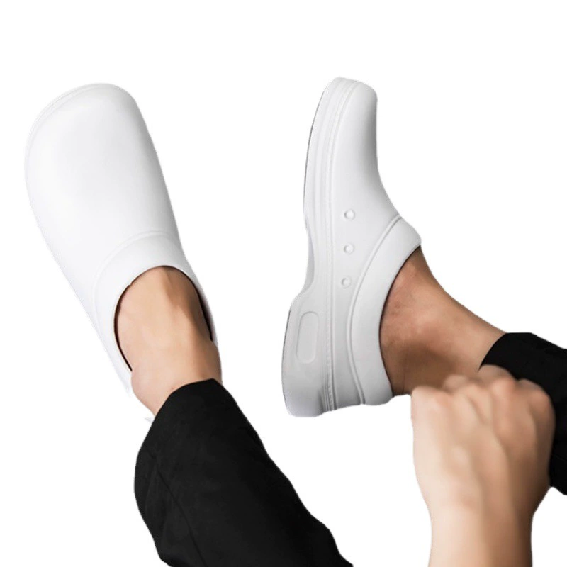 Скользящая грамм WAKO обувь шеф-повар нескользящая кухонная обувь рабочая обувь маслостойкая водонепроницаемая и износостойкая задняя обувь специальная обувь EVA