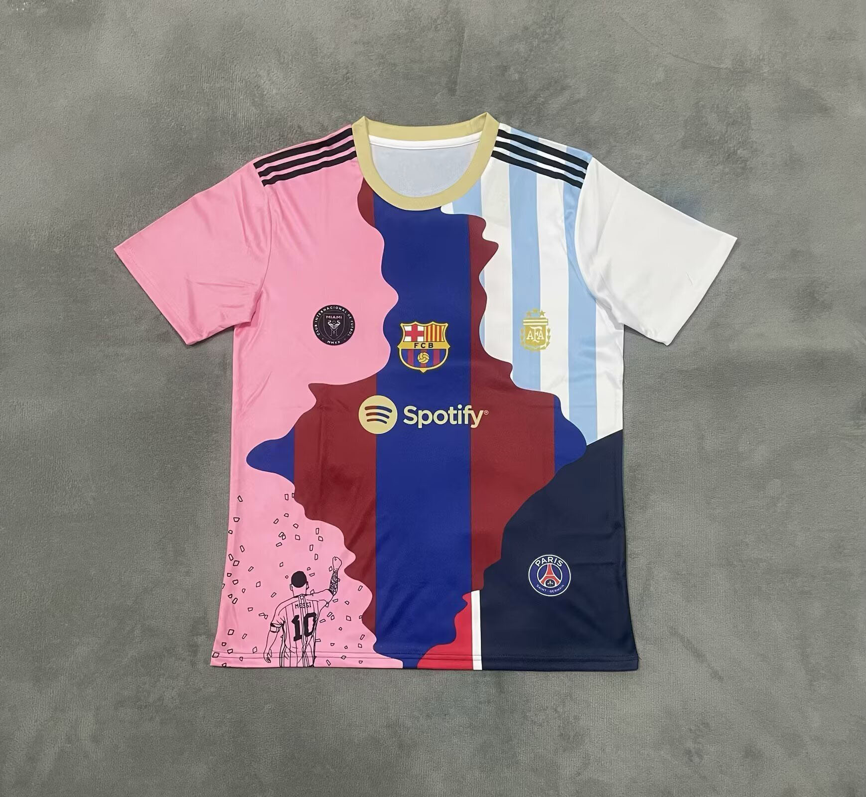 25-26 Fabricante especial de ropa de fútbol venta directa de una camiseta de malla camiseta de mangas cortas ropa de fútbol deportiva