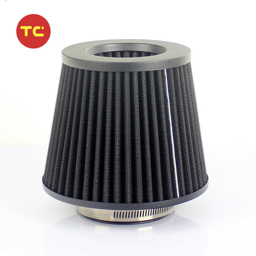Cross-border 76mm 3inch Universal Car Air Filter High-Flow Cold Air Intake Filter