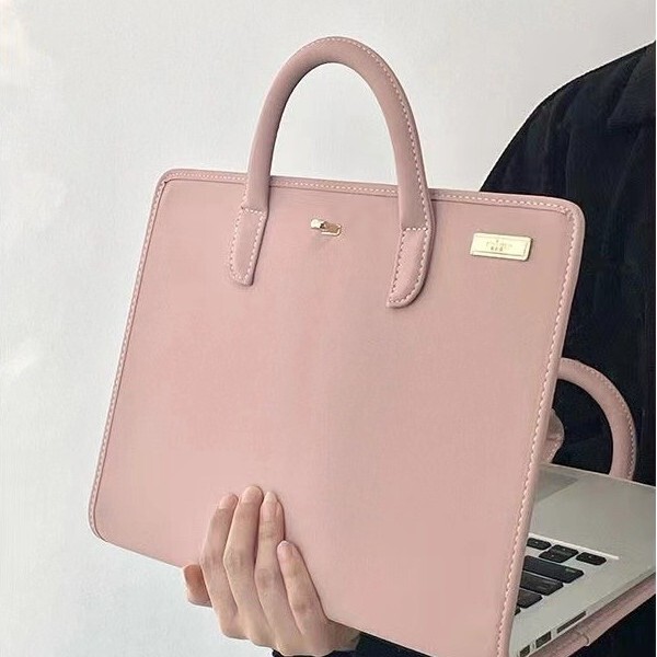 PU Computer Protective Case Protective Case Computer Bag Laptop Handbag Simple Style Commuting Out Carrying Bag