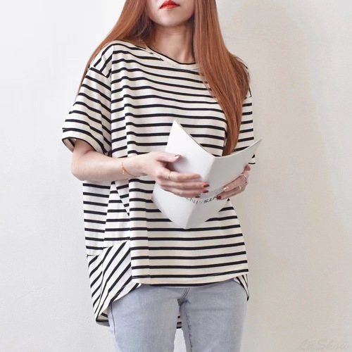 Women's Loose Casual Slimming Plus Size Unstructured Top Ins Trendy