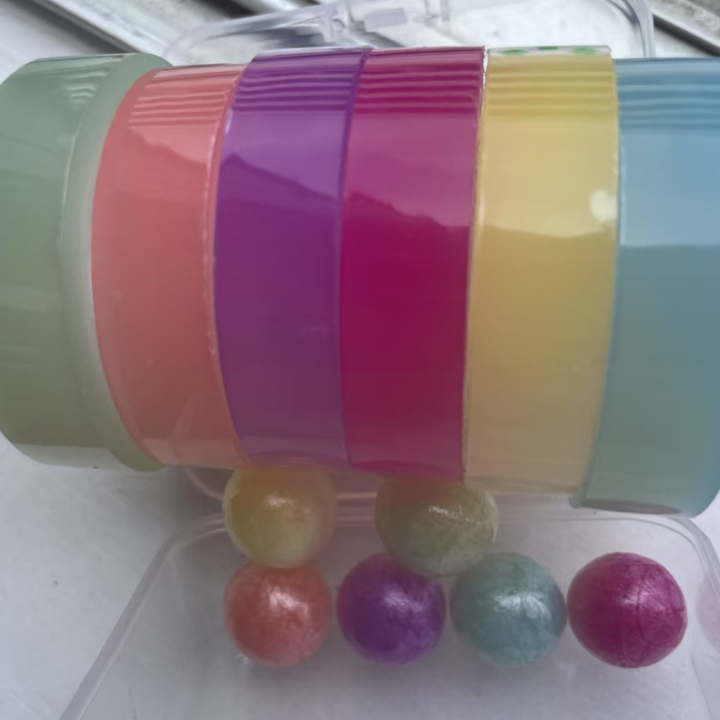 Tape adhesivo de bola viscosa de cristal variable de luz Super descompresión Tape adhesivo de bola de agua dibujo a mano desnuda en contacto con la luz Cambio de color goma de bola de agua