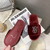 Slippers, demi-season keep warm fashionable footwear, 2021 collection, internet celebrity