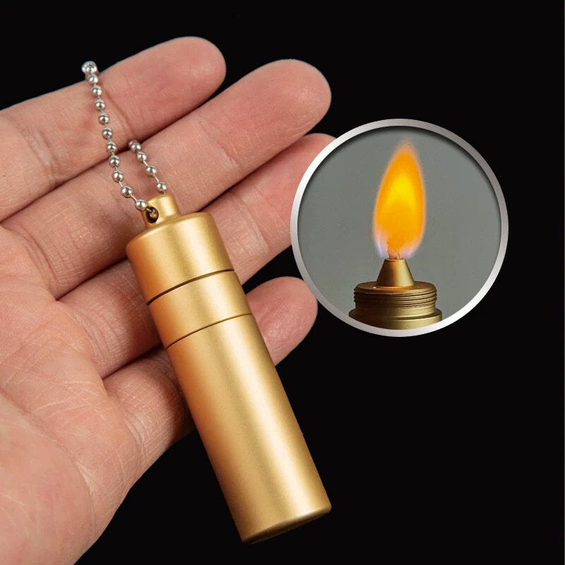 Cross-Border Dragon Alcohol Lamp Metal Space Aluminum Alloy Laboratory Detachable Sealed Portable Keychain Lighter