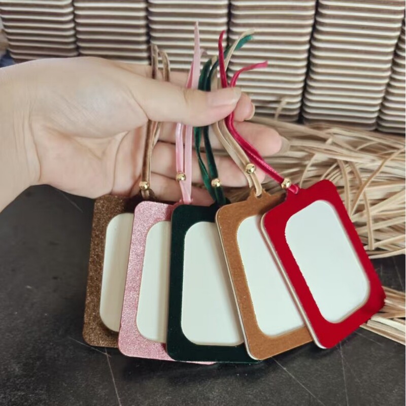 Photo Frame Hang Tag Card Photo Frame Holiday Christmas Birthday Velvet Boutique Photo Frame Gift Decoration Hang Tag Photo Frame