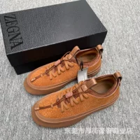 Demi-season footwear, sneakers, mesh sports elastic mesh, breathable low shoes, for running