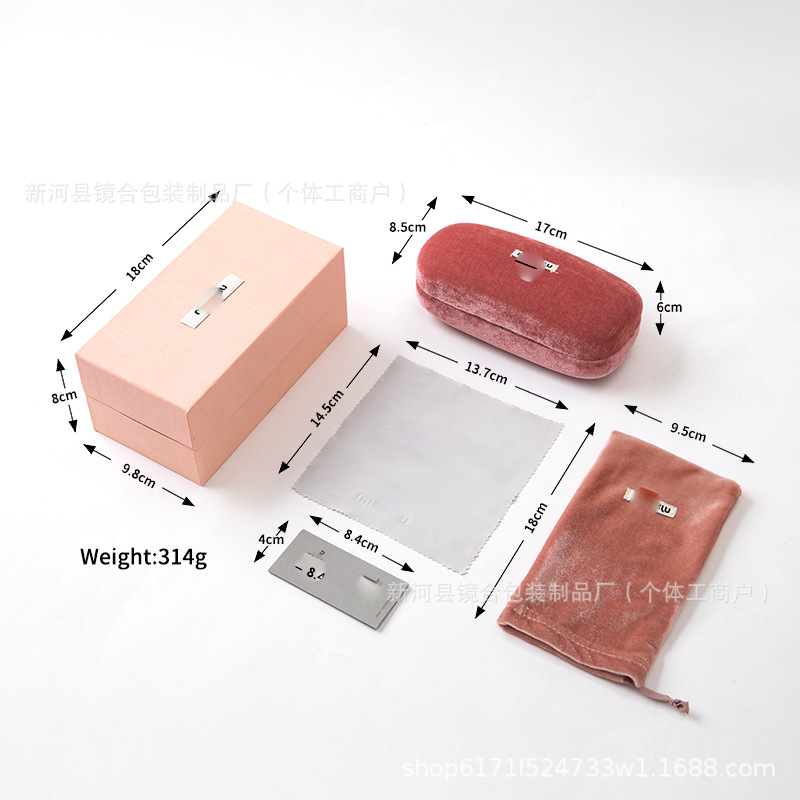 Spot al por mayor nueva caja de gafas de marca de alta gama de moda caja de gafas de sol de alta gama caja de embalaje completa