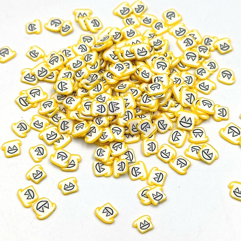 5mm soft pottery toast Smiley manicure patch DIY filling material hairpin mobile phone shell accessories