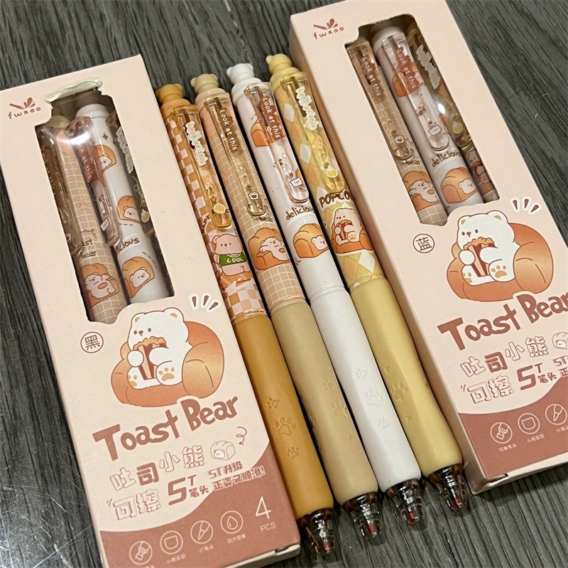 Todos los objetos borrables pulsable cepillo de toast pinza oso estilo oso pinza de alto valor facial joven caliente borrable pinza azul