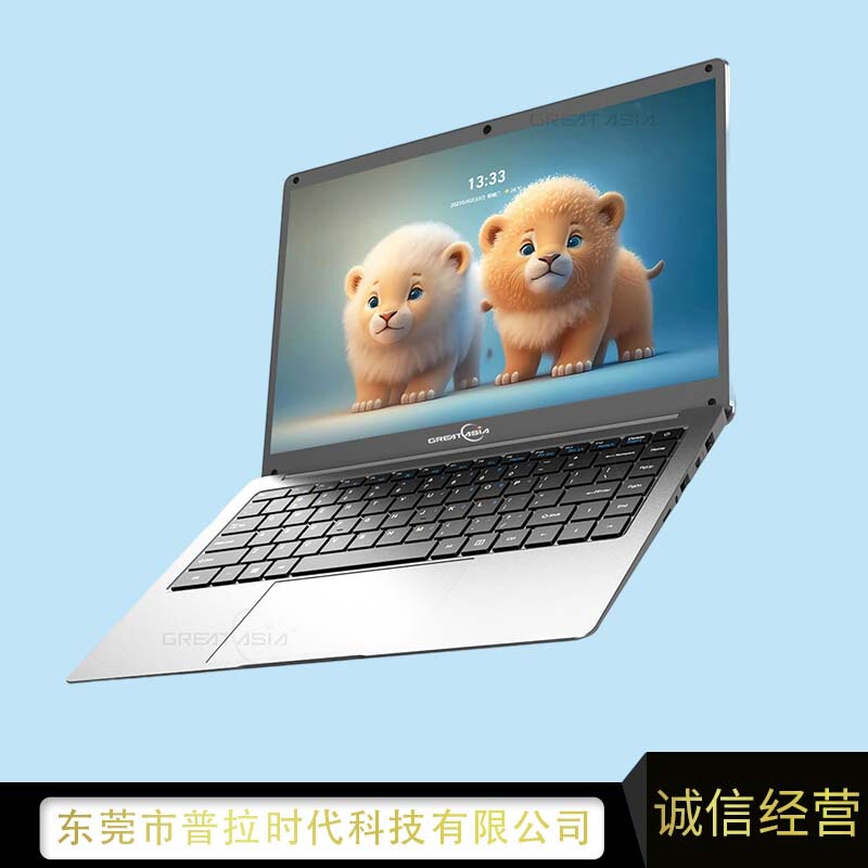 14inch Laptop Large Capacity Quad Core N4000 Ultrabook Satchel Business Office Student Online Class Computer