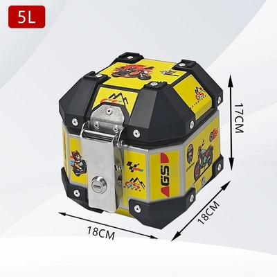 for motorcycle, small size — Motorcycle trunk - 5l-fresh-motorcycle-travel-sticker-luxurious-interior-lining