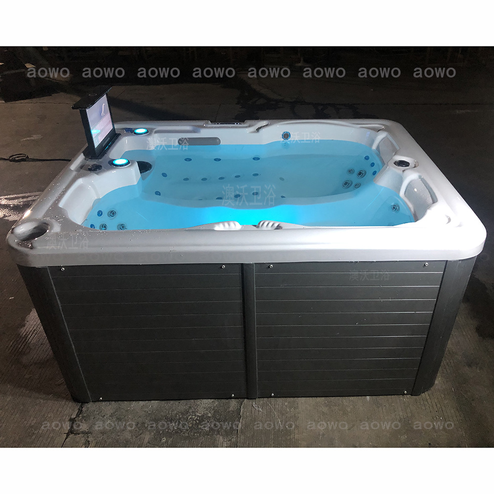 bañera acrílica al aire libre bañera de surf hidromasaje inteligente bañera termostática spa piscina de spa 3 asientos