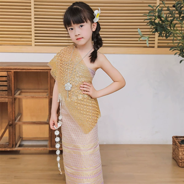 Lilac five-piece set (including waist chain necklace)