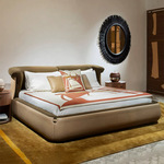 意式双人床意式高级感别墅大平层套间2米样板间设计师款床家具