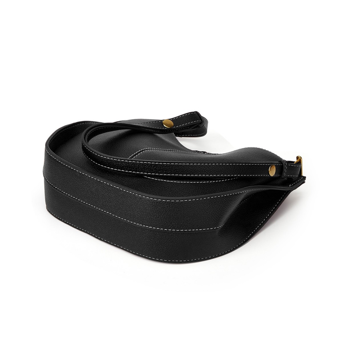 Women's Autumn 2025 Soft Leather Niche Luxury Handbag New Trendy Saddle Bag Large Capacity Shoulder Crossbody Bucket Bag - Thumbnail 3