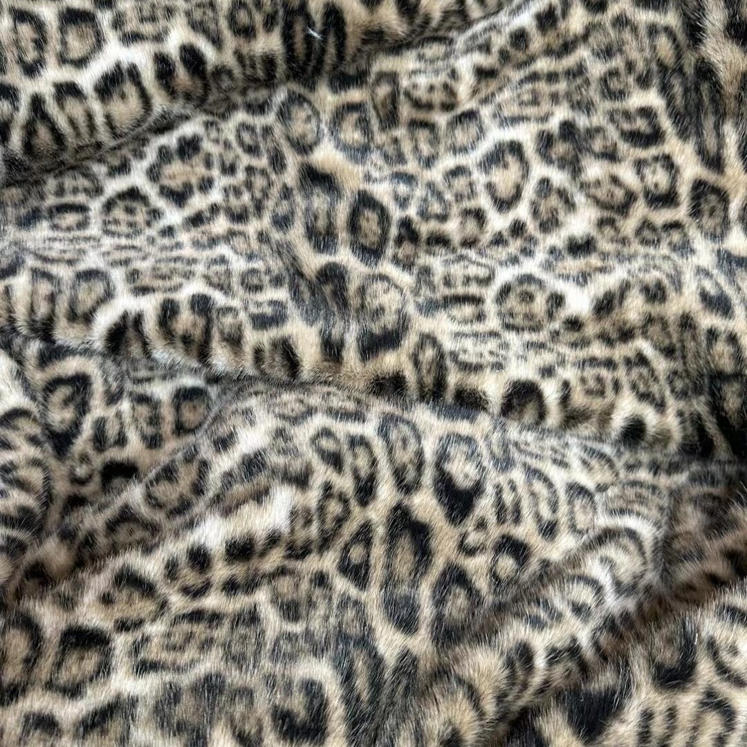 Xiaomi visón imitación de leopardo imitación de leopardo impresa gradiente chaqueta bolsas zapatos sombreros chaqueta de moda peluche