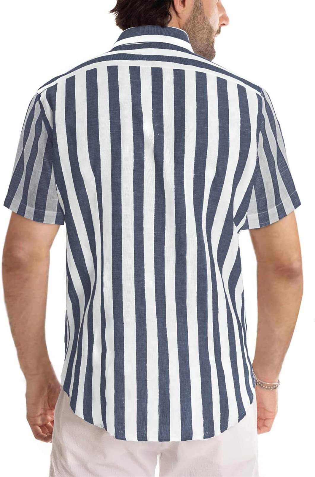 Men's Stripe Blouse Men's Clothing display picture 4