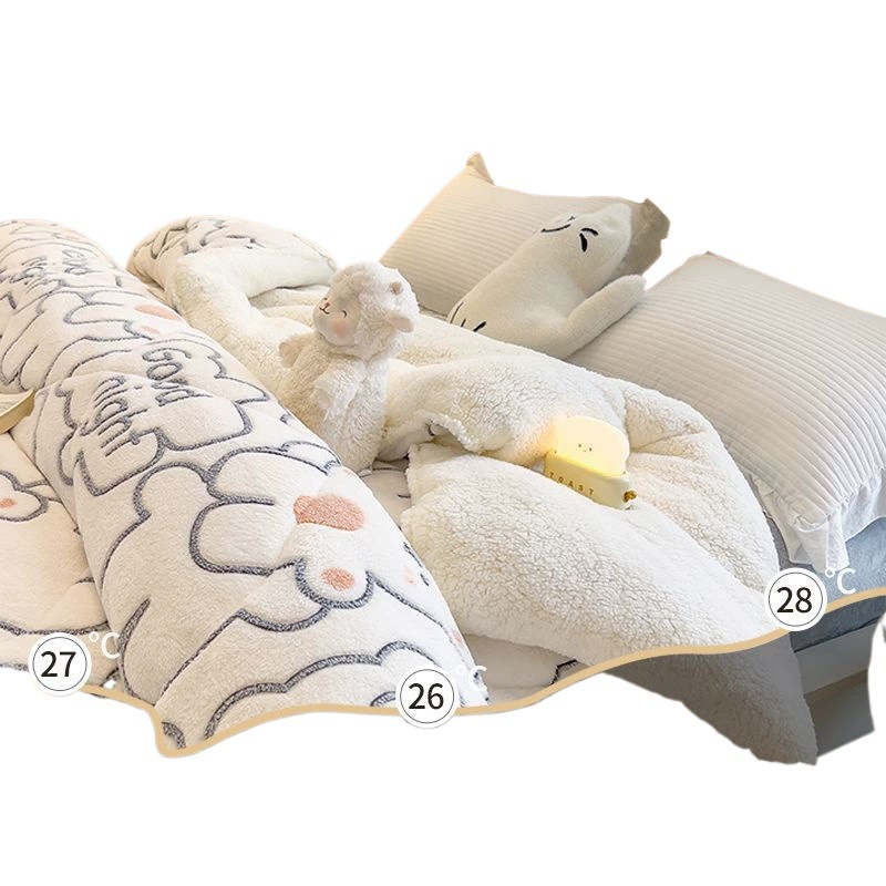 南极人 Winter double-sided warm duvet, increased thickness