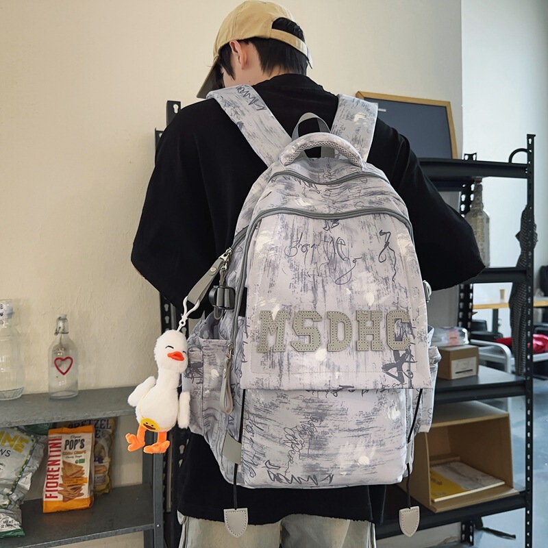 韓国版シンプルinsカバン女子日系大学生リュックサック中学生大容量中学生軽便リュックサック|undefined