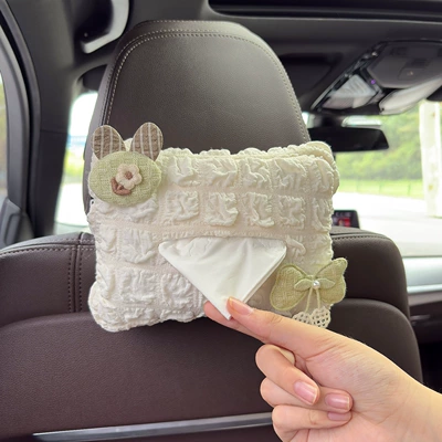 Car tissue box/set, Hanging Car Tissue Box Cute