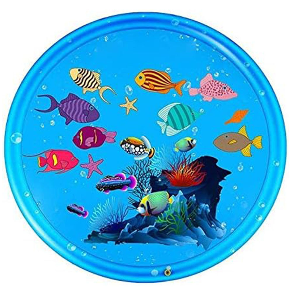 Transfronterizo en Stock juego de agua al aire libre para niños estera de rociado de agua estera de rociadores redondos inflables de PVC estera a prueba de salpicaduras al por mayor