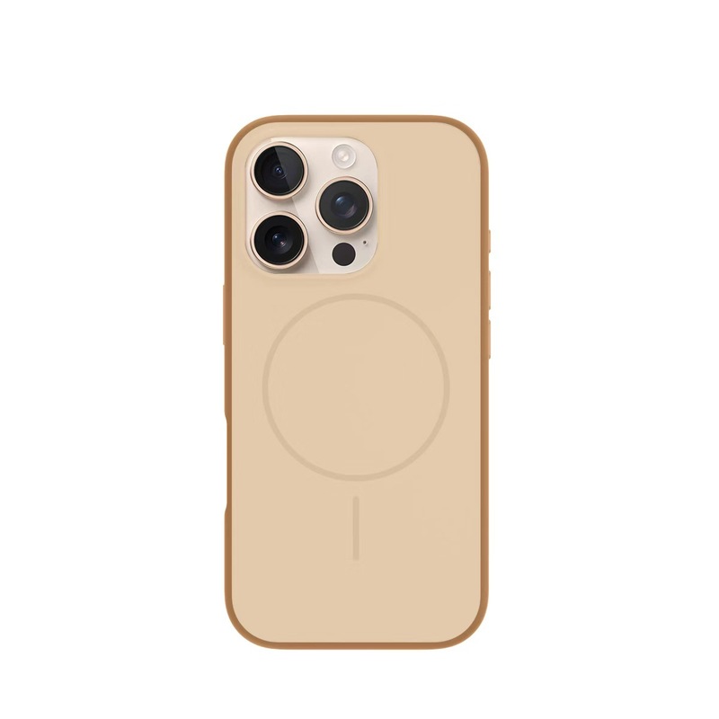 适用iPhone17promax手机壳炫雅实色防摔保护套苹果17肤感细圈磁吸|undefined