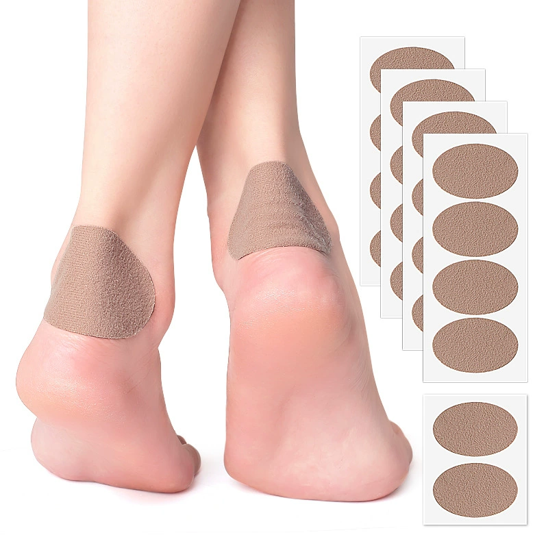 Самоклеящиеся повседневные наклейки Amazon, многофункциональные фланелевые противоизносные наклейки, большие овальные многофункциональные наклейки на спину, анти-пятки