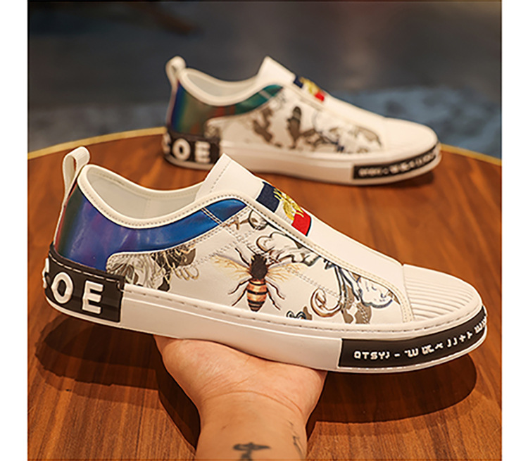 Modieuze ademende witte vrijetijdsschoenen heren winter loafer_voghion.com