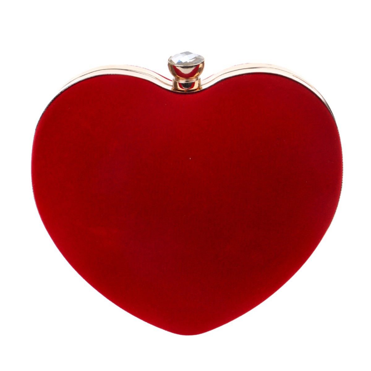 Cross-Border Hot Sale Exquisite Heart-Shaped Evening Bag Elegant Prom Handbag Fashion Versatile Wedding Dress Clutch - Thumbnail 3