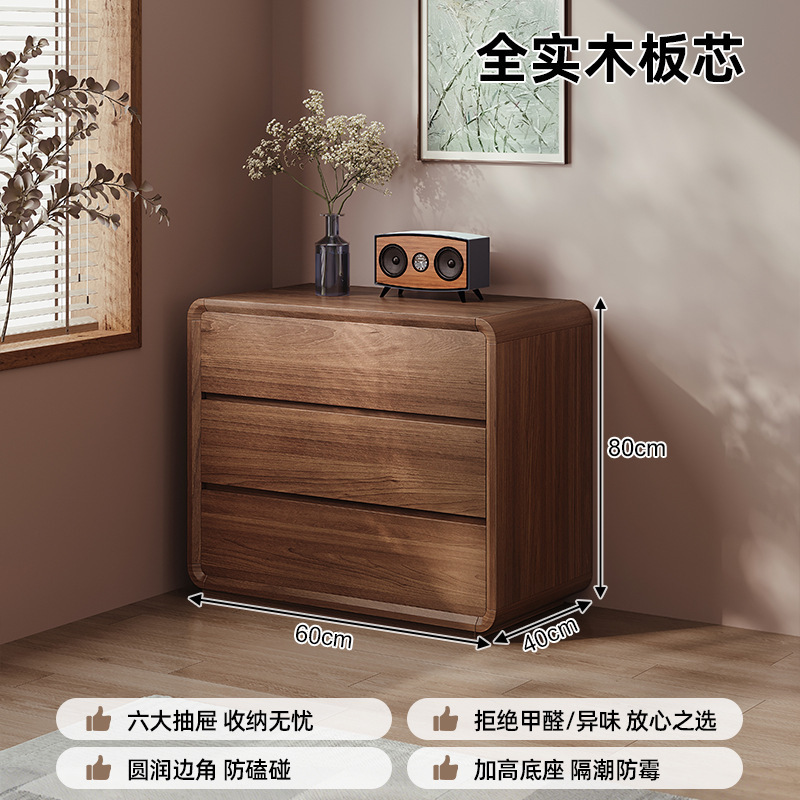 無垢材ドレッシングテーブルとキャビネット一体型寝室シンプルモダン2025新しいベッドサイドキャビネットデスクコーナードレッシングテーブル|undefined