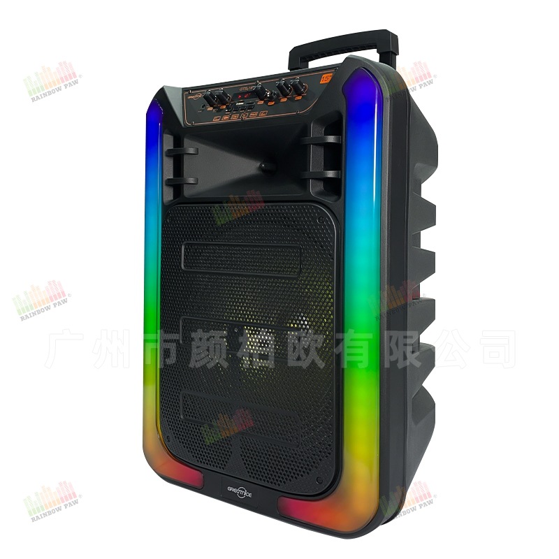 Nuevo altavoz GTS-1937 de Bluetooth de la serie de GTS audio portátil de la tarjeta de 15 pulgadas con el micrófono dual