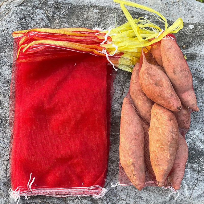 地瓜网袋网兜塑料网袋子水果网纱袋子苹果小网袋小号红薯红色纱网