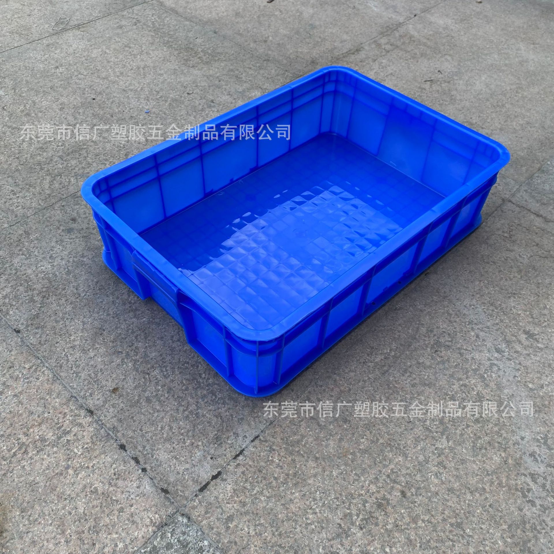 加厚PE周转箱 餐具带盖胶箱 五金胶框塑料箱货架物料箱塑胶周转筐