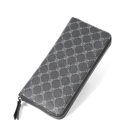 Wholesale light business men's wallet medium and long youth wallet large capacity multi-card slot coin purse mobile phone bag
