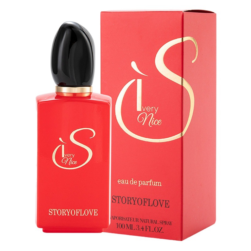 The Story of Flowers Red Si Chanting Love Ladies Perfume Flowers and Fruits Fragrance Strong Light Fragrance Fresh Lasting Fragrance 100ml