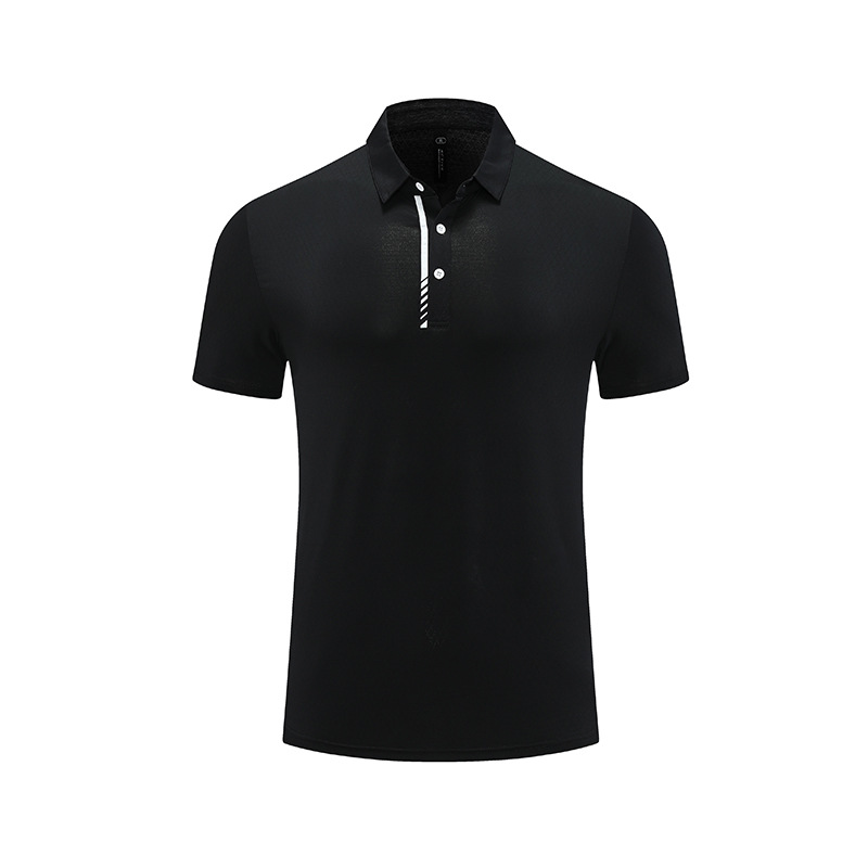 Verano de hielo-sensación transpirable de secado rápido Polo de los hombres de negocios ropa de manga corta casual solapa superior moda deportes ropa de fitness