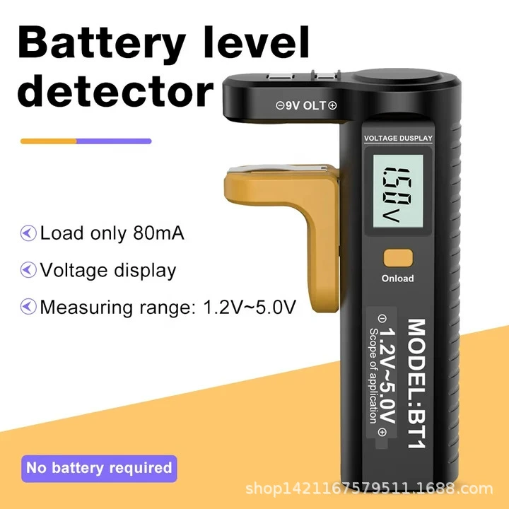 Горячая продажа батареи детектор заряда батареи Кнопки батареи Тестер заряда батареи портативный