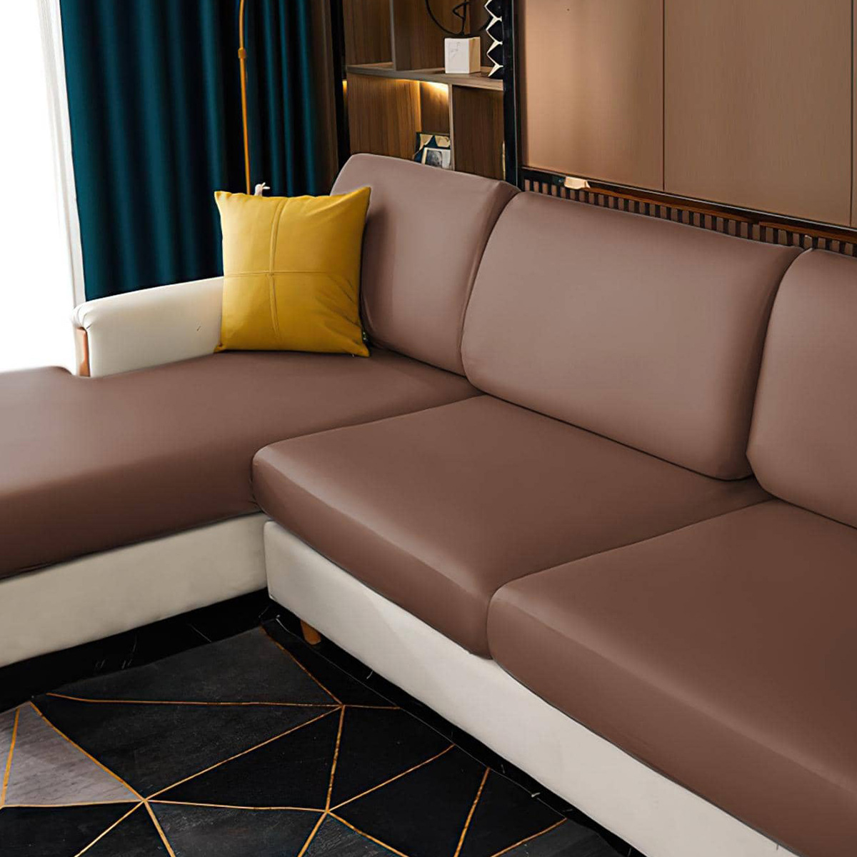 Funda de cojín de sofá impermeable de PU de cuero elástico transfronterizo de Amazon Funda de sofá universal con todo incluido Funda de sofá en stock