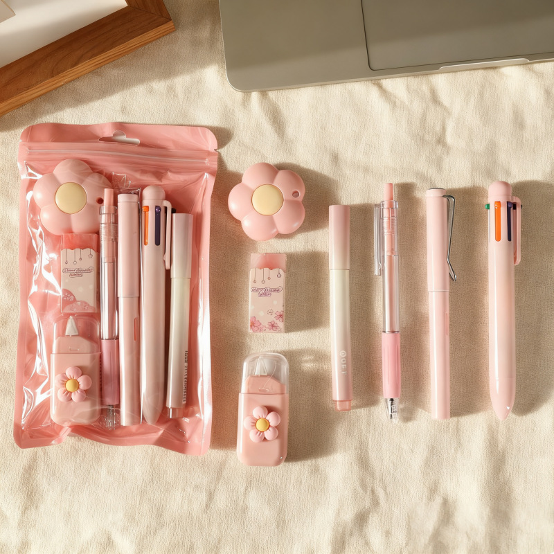 Set de Papelería Escolar Set de 7 Piezas para Estudiantes