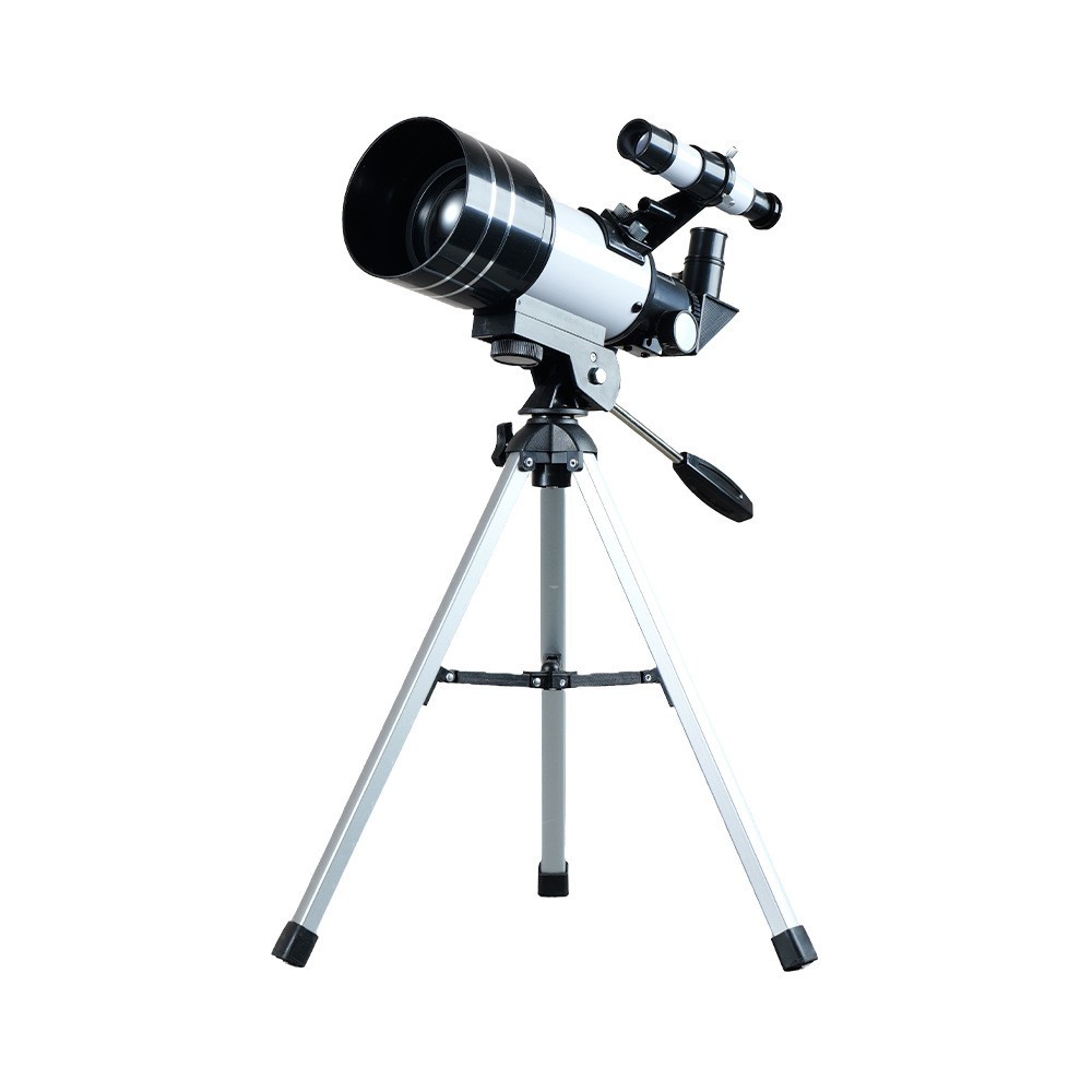 Fábrica al por mayor 30070 telescopio astronómico de 70mm de gran apertura de alta definición introducción de observación de estrellas portátil para niños