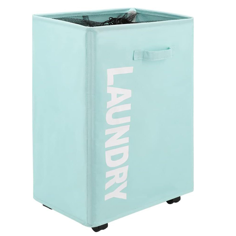 Estera de yoga, canasta de almacenamiento, tela, almacenamiento plegable, canasta de lavandería, canasta de ropa sucia, caja de almacenamiento de tela Oxford, rueda doméstica al por mayor