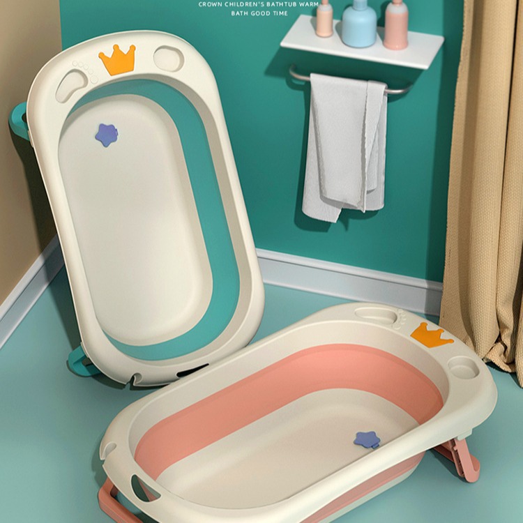 Baby Bathtub Foldable Baby Lying and Sitting Large Bath Bucket Children's Household Bath Newborn Children's Products