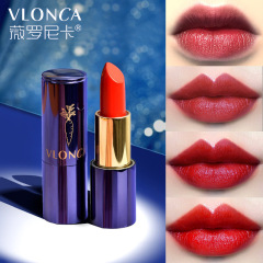 Vloncaベロニカのカロチンの口紅の丸い管の口紅は色が落ちにくいです。