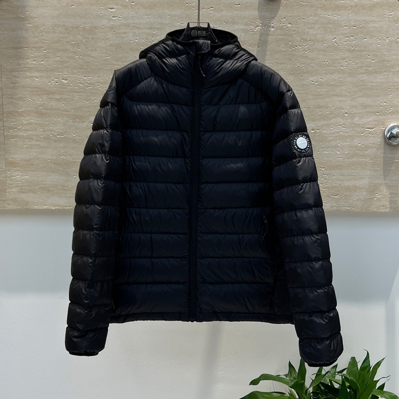 90白鸭绒排骨羽绒服女轻薄短款2025冬新款轻便简约情侣连帽外套男|undefined