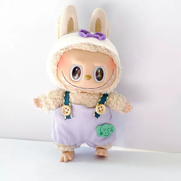 Blue overall, headband