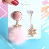 Silver needle, metal fashionable design earrings, silver 925 sample, European style, internet celebrity